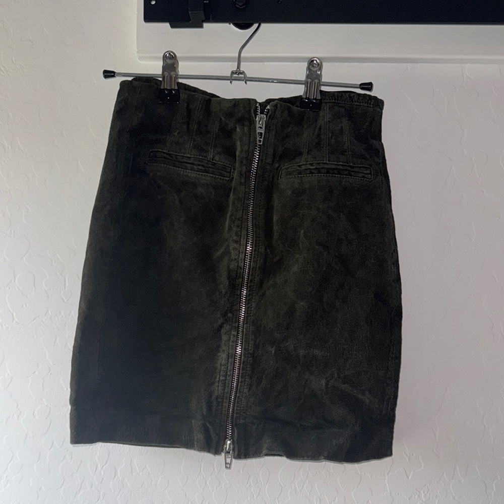 Blank NYC Green Mini Pencil Skirt for Casual Wear